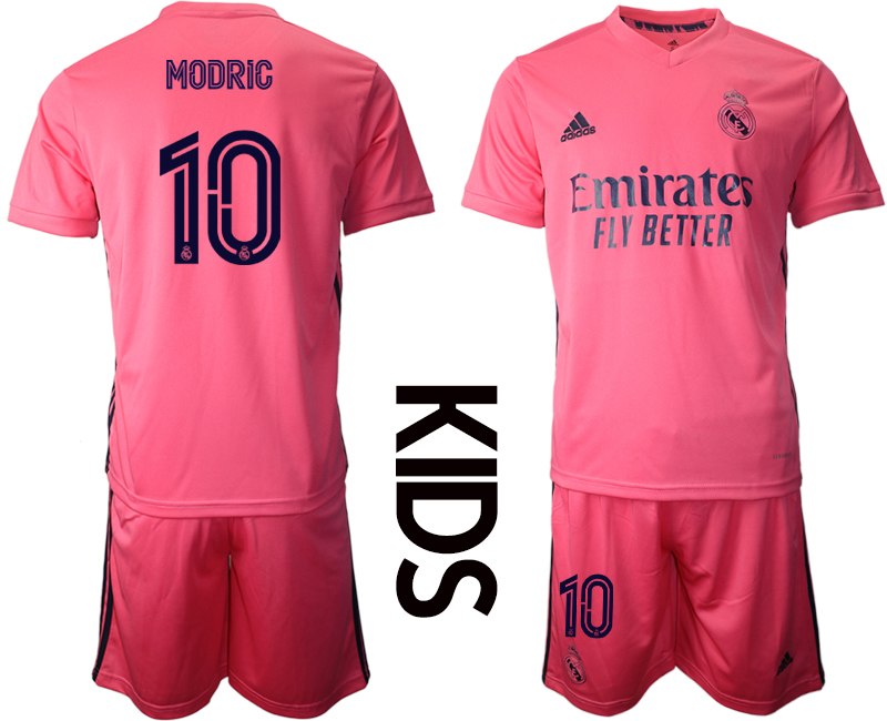 Youth 2020-2021 club Real Madrid away #10 pink Soccer Jerseys